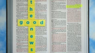 a bible page with a cross made out of yellow paper - Immutable Assurance of Salvation